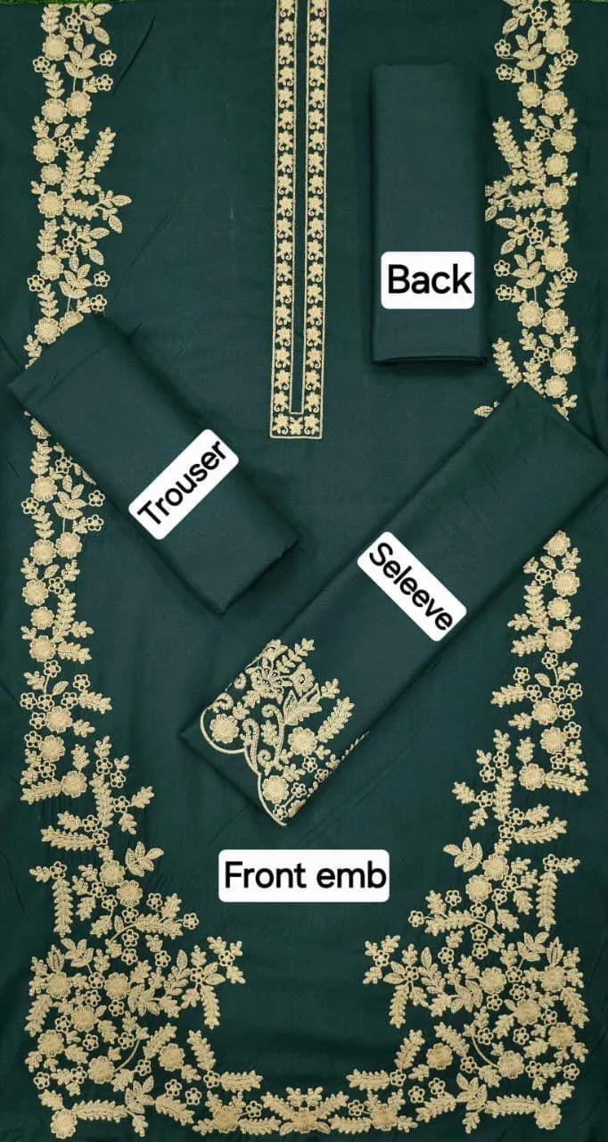 3 Pcs Women's Unstitched