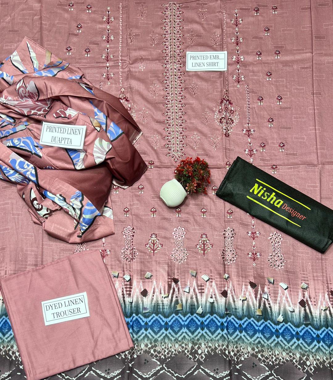 3 Pcs Women's Unstitched