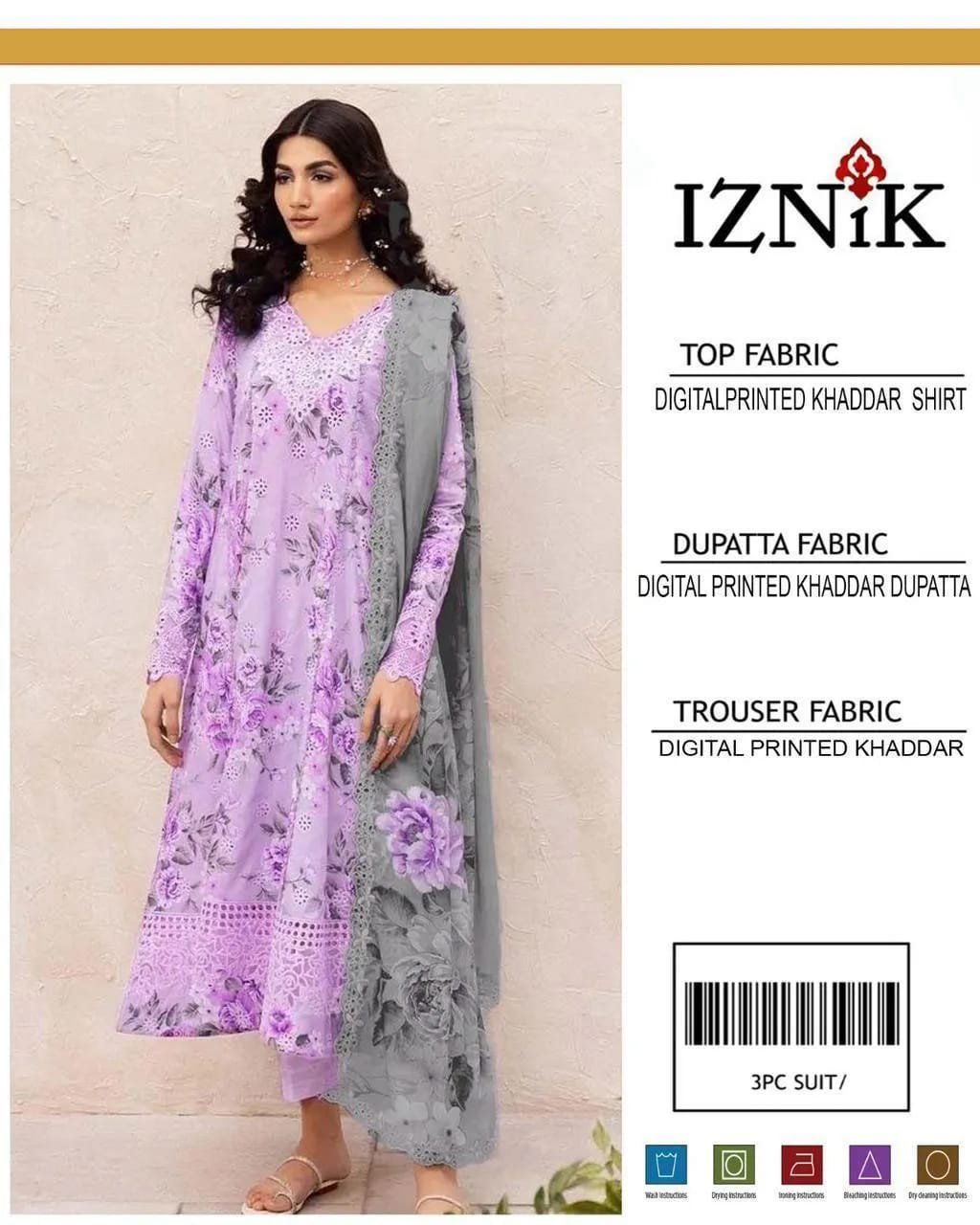 3 Pcs Women's Unstitched