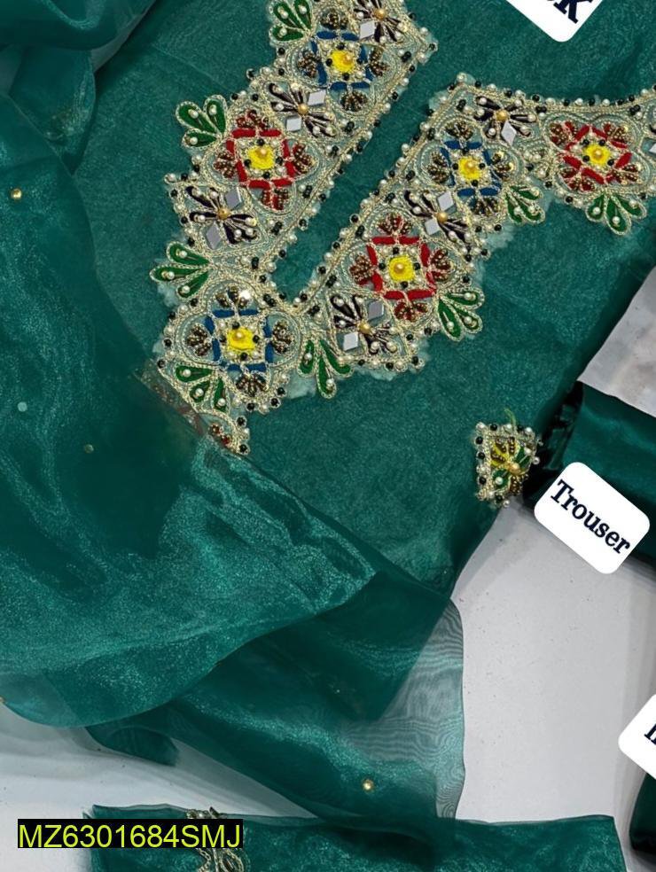 3 Pcs Women's Unstitched