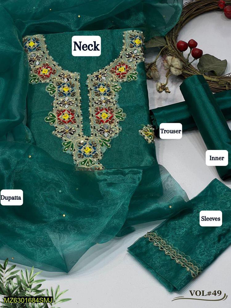 3 Pcs Women's Unstitched