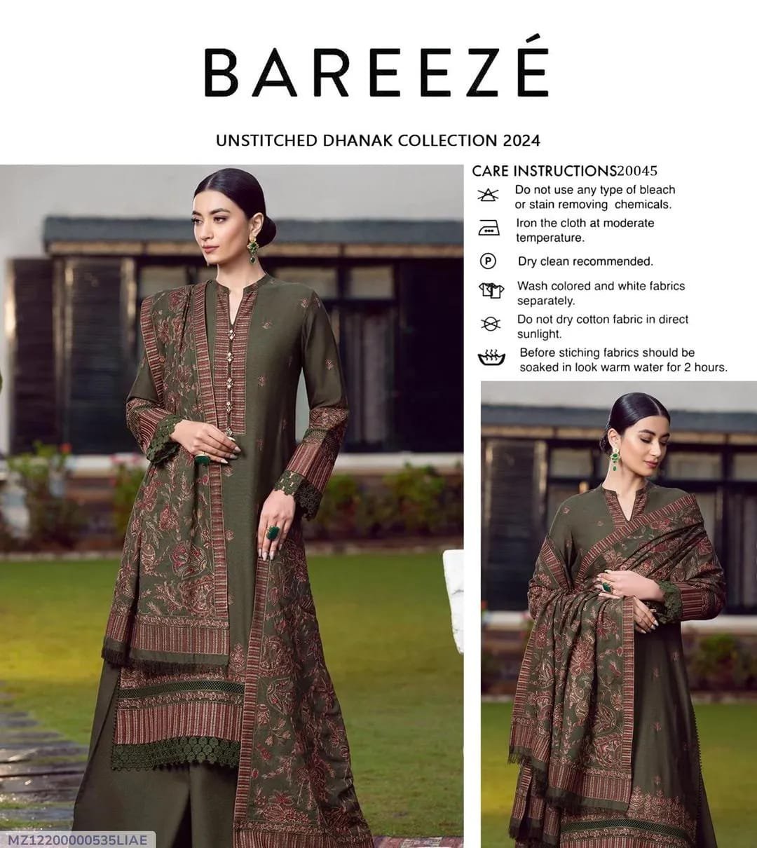 3 Pcs Women's Unstitched