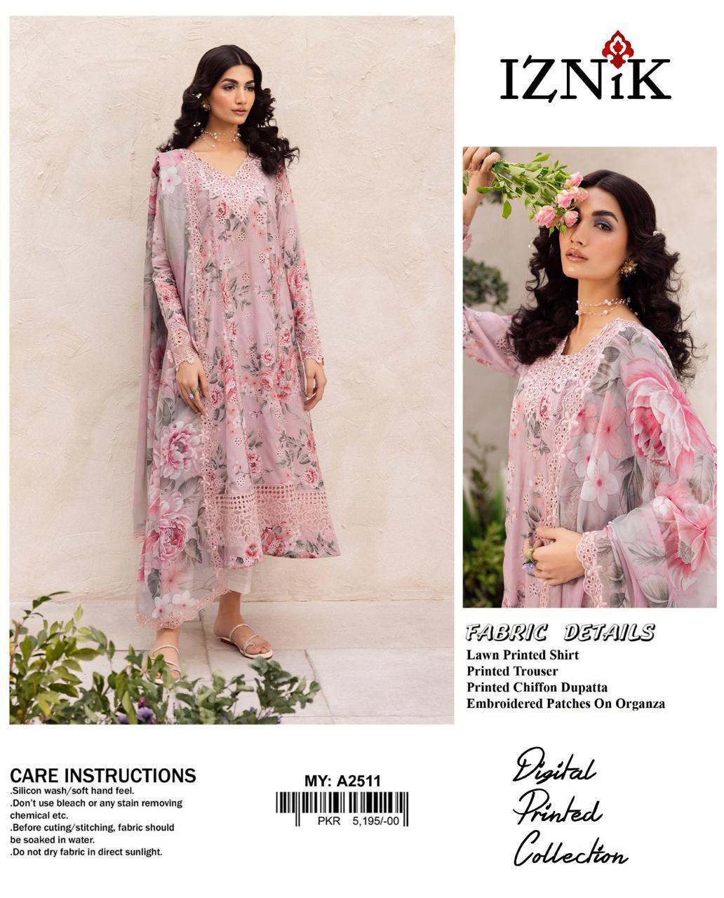 3 Pcs Women's Unstitched