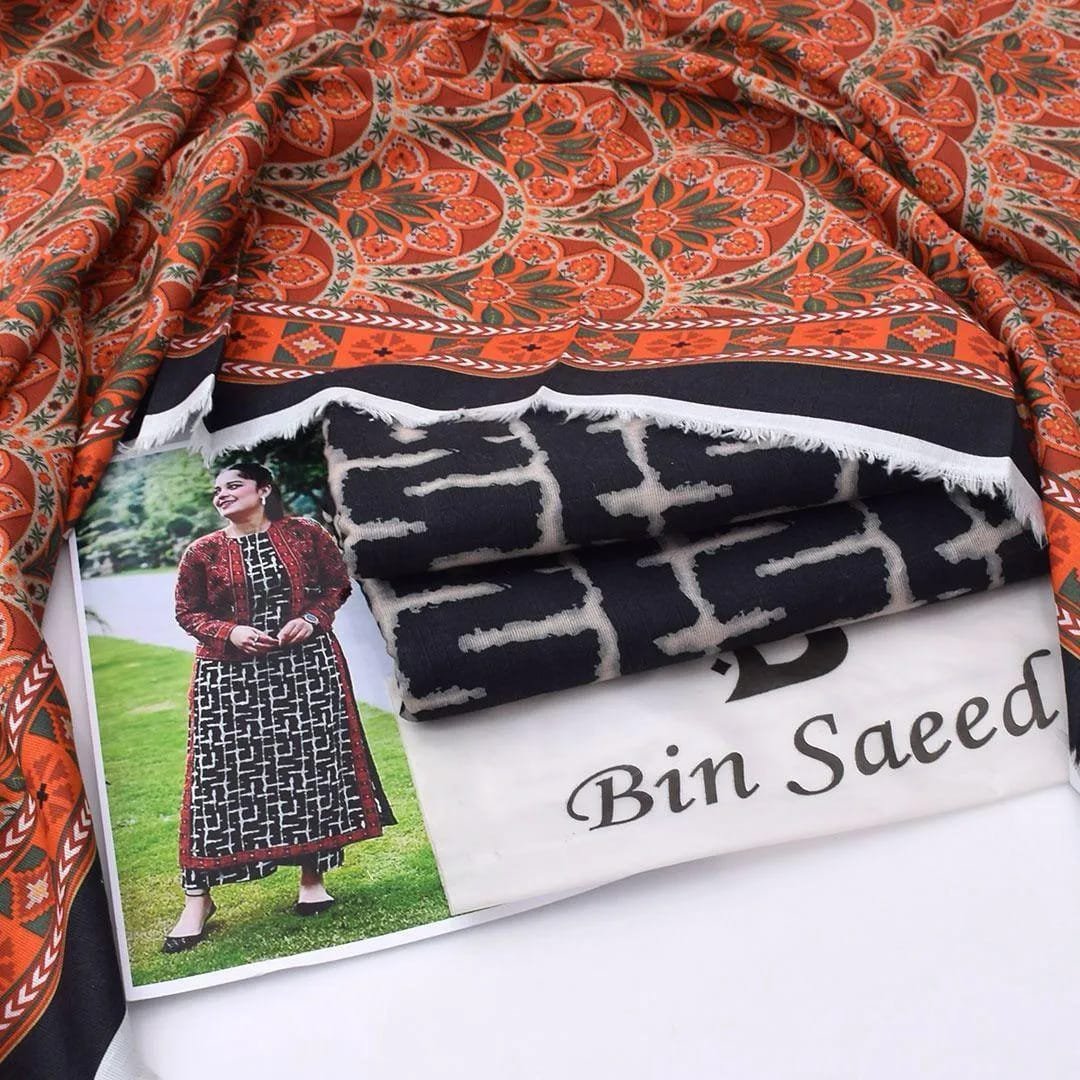 3 Pcs Women's Unstitched