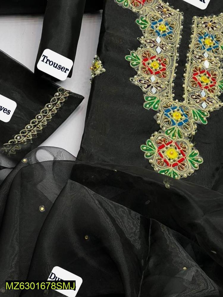 3 Pcs Women's Unstitched