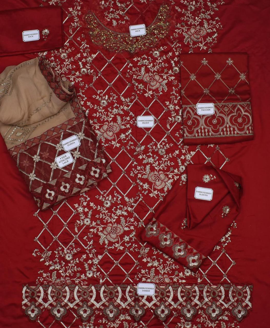 3 Pcs Women's Unstitched