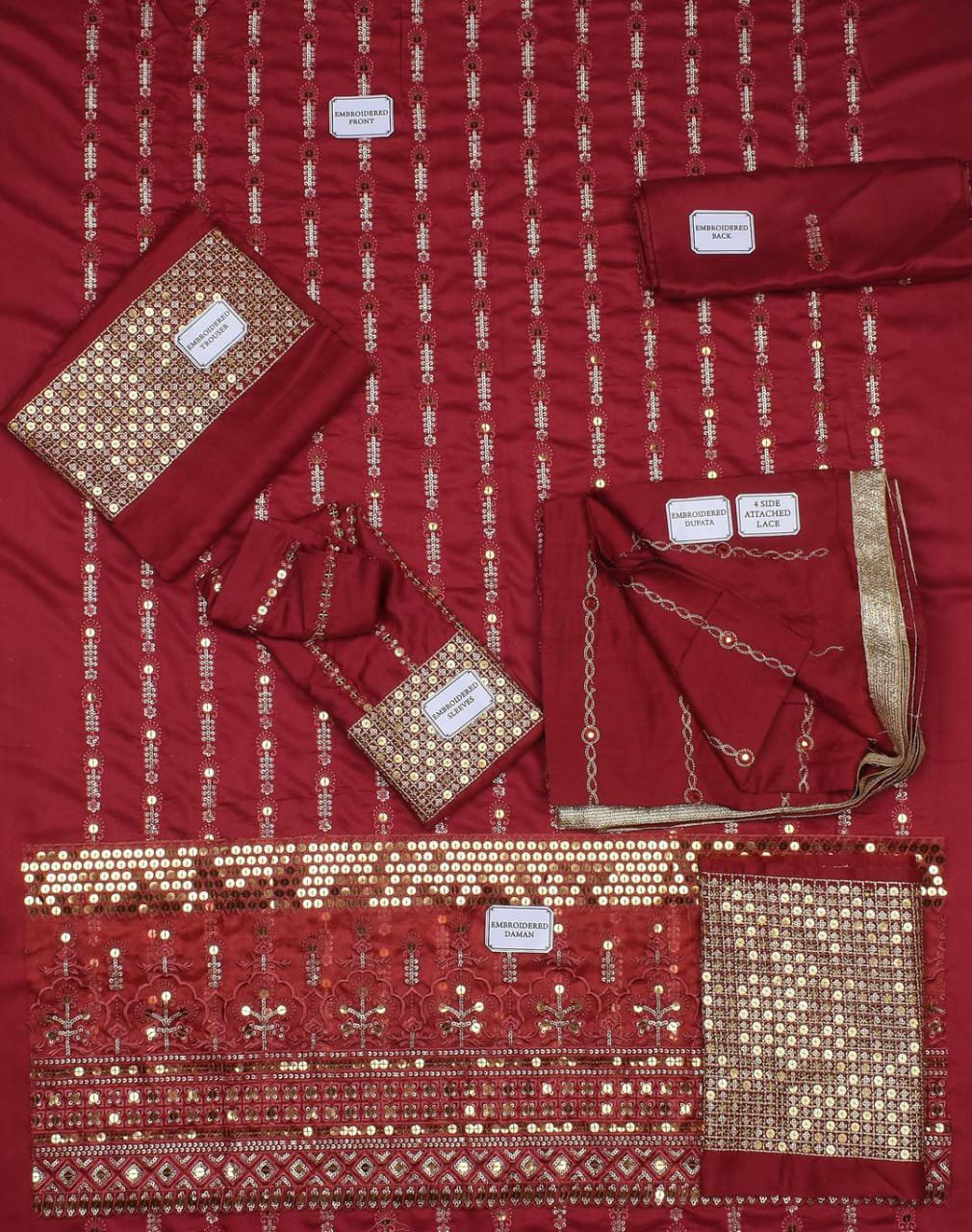 3 Pcs Women's Unstitched