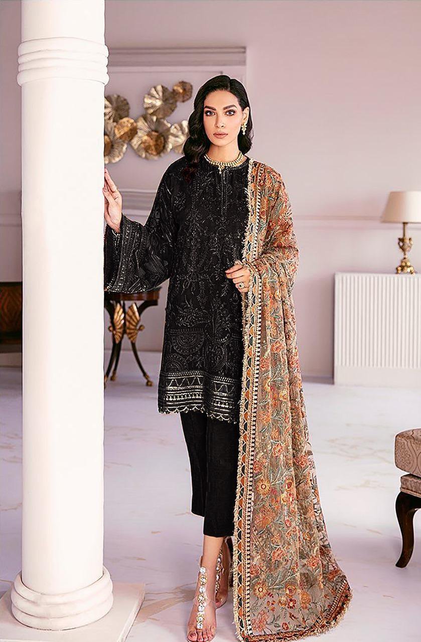 3 Pcs Women's Unstitched