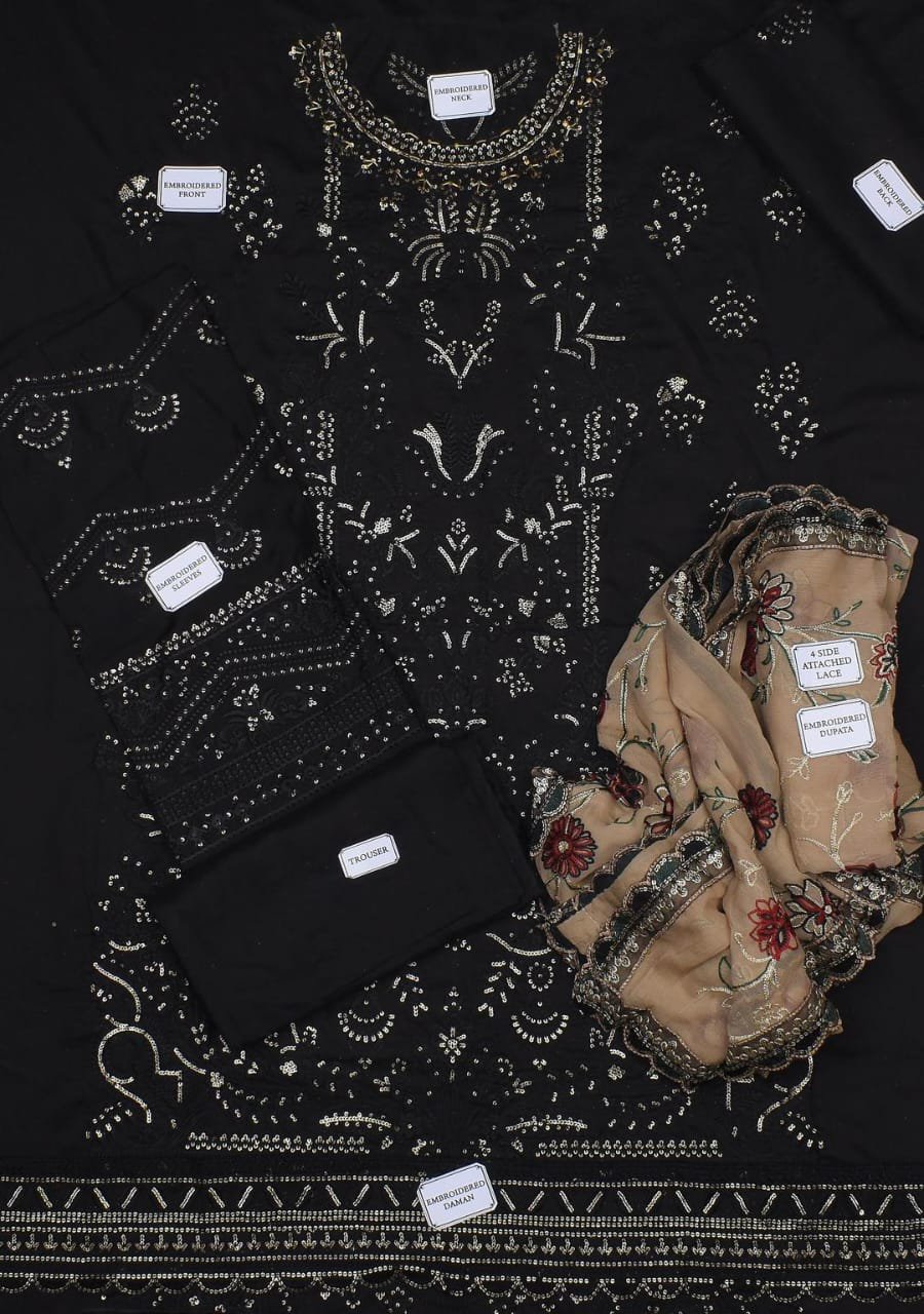 3 Pcs Women's Unstitched