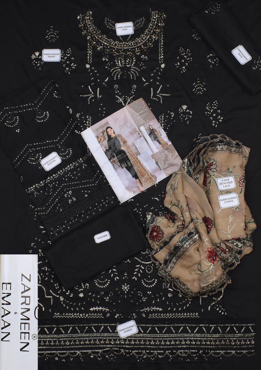 3 Pcs Women's Unstitched