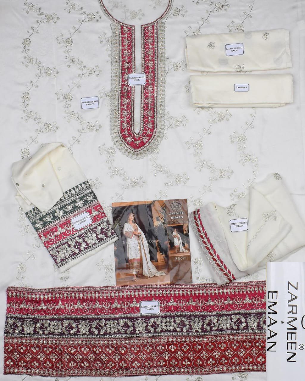 3 Pcs Women's Unstitched