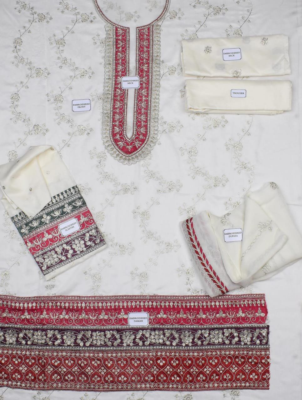 3 Pcs Women's Unstitched