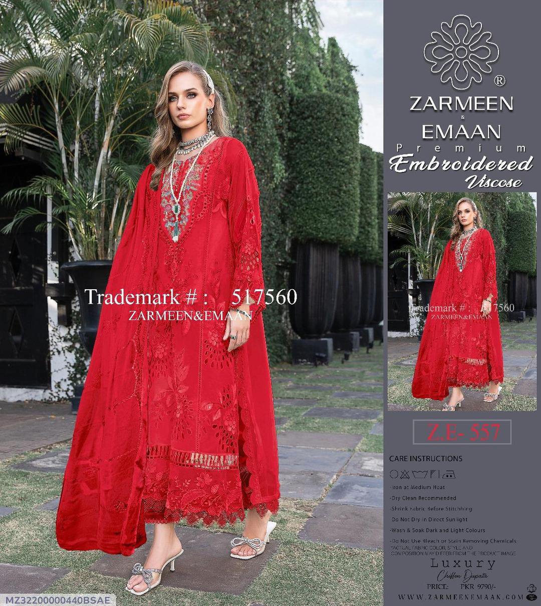 3 Pcs Women's Unstitched