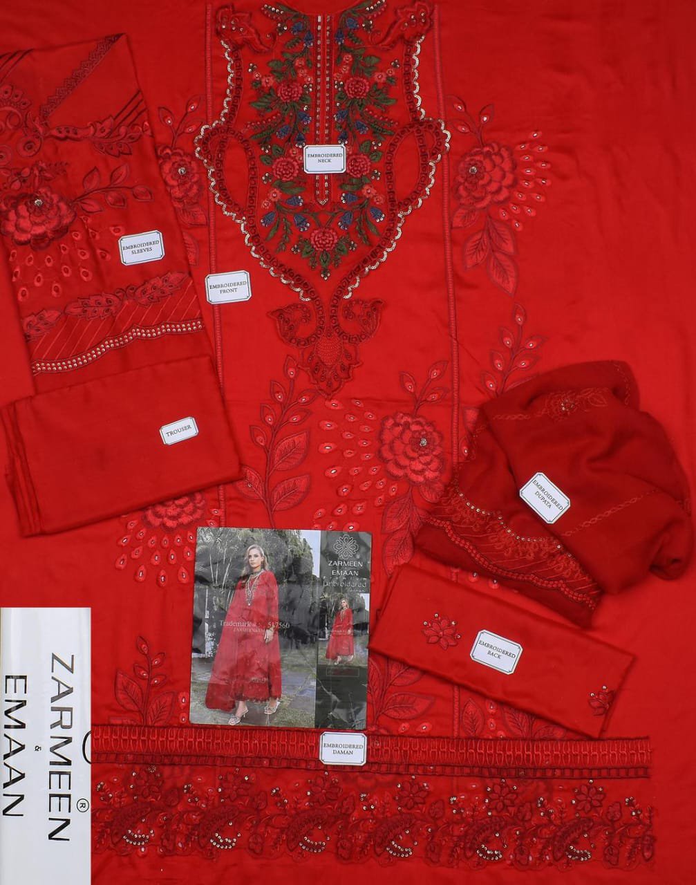 3 Pcs Women's Unstitched