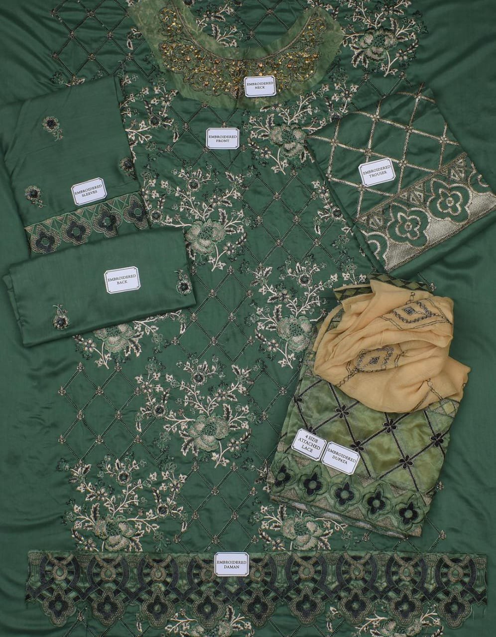 3 Pcs Women's Unstitched