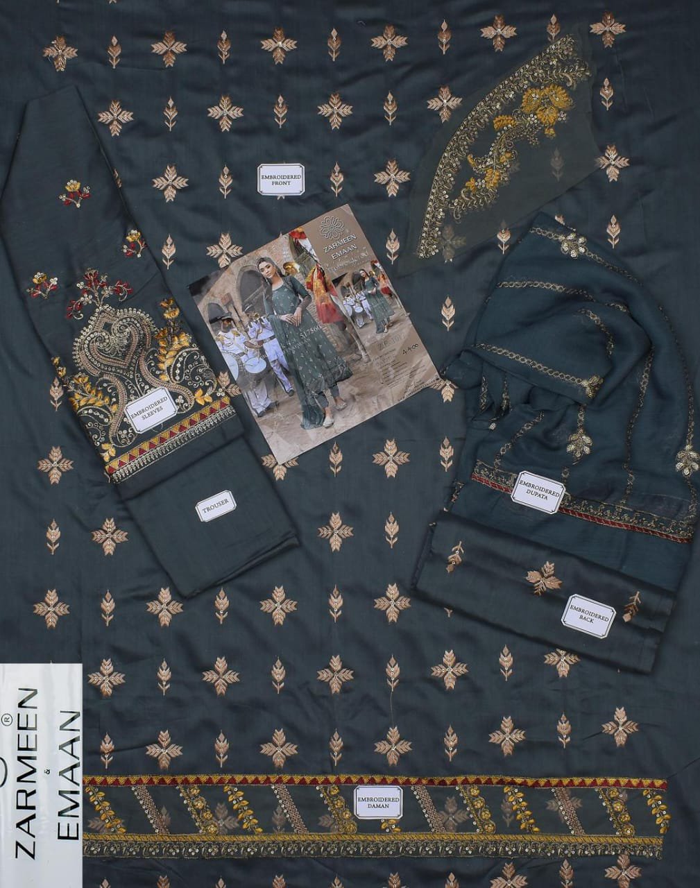 3 Pcs Women's Unstitched