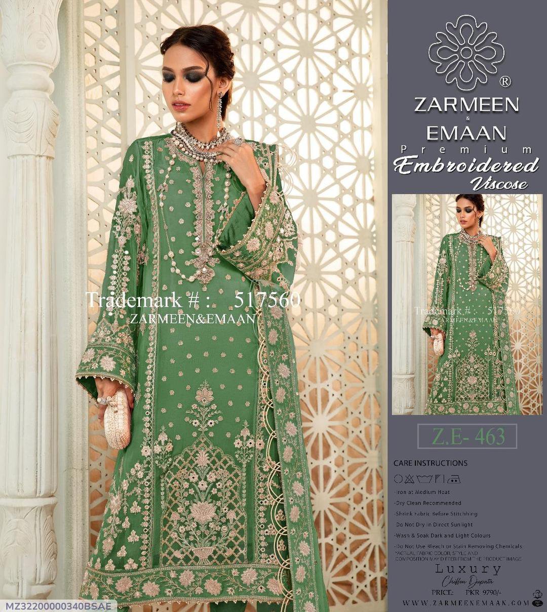 3 Pcs Women's Unstitched