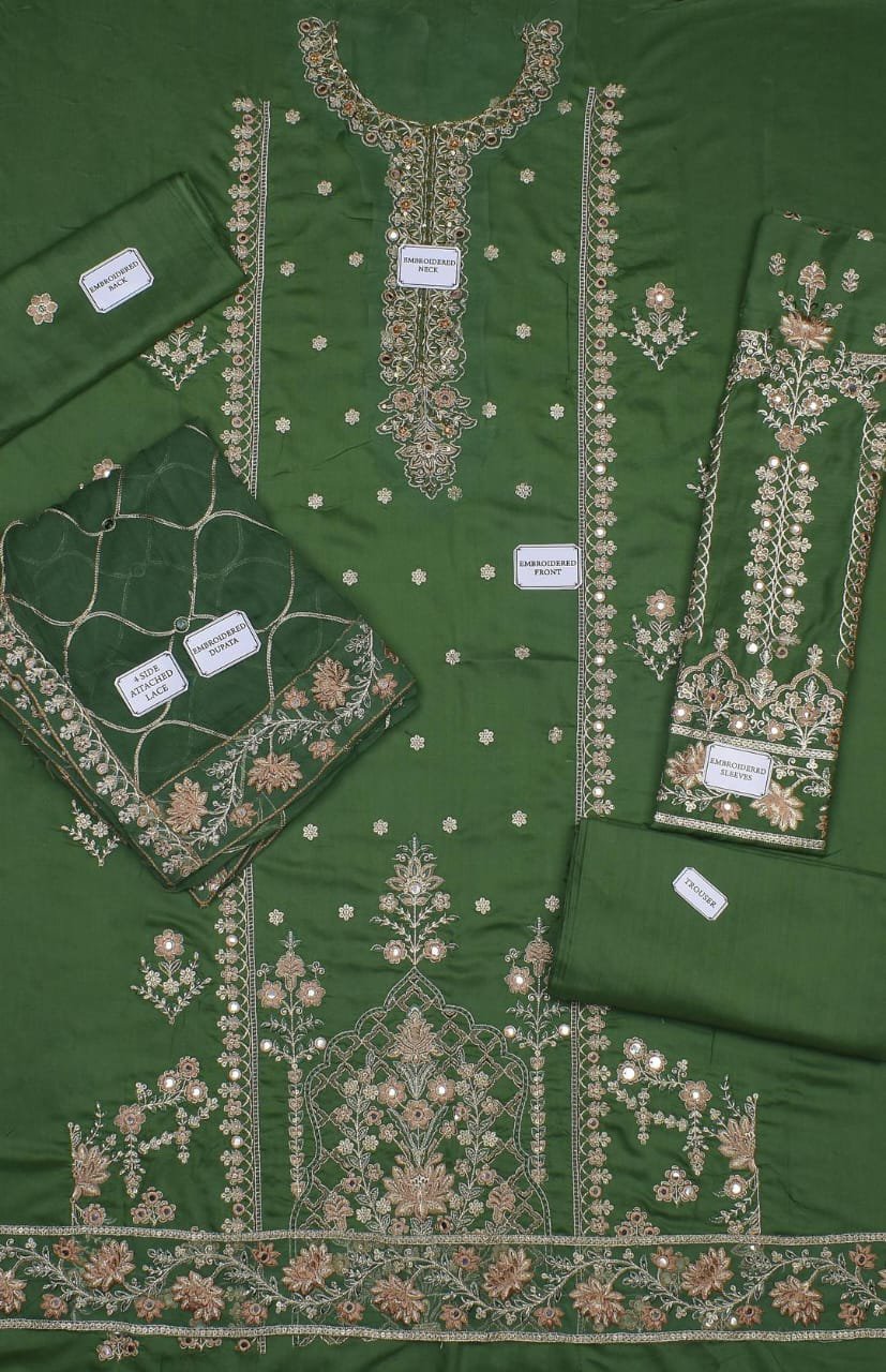 3 Pcs Women's Unstitched