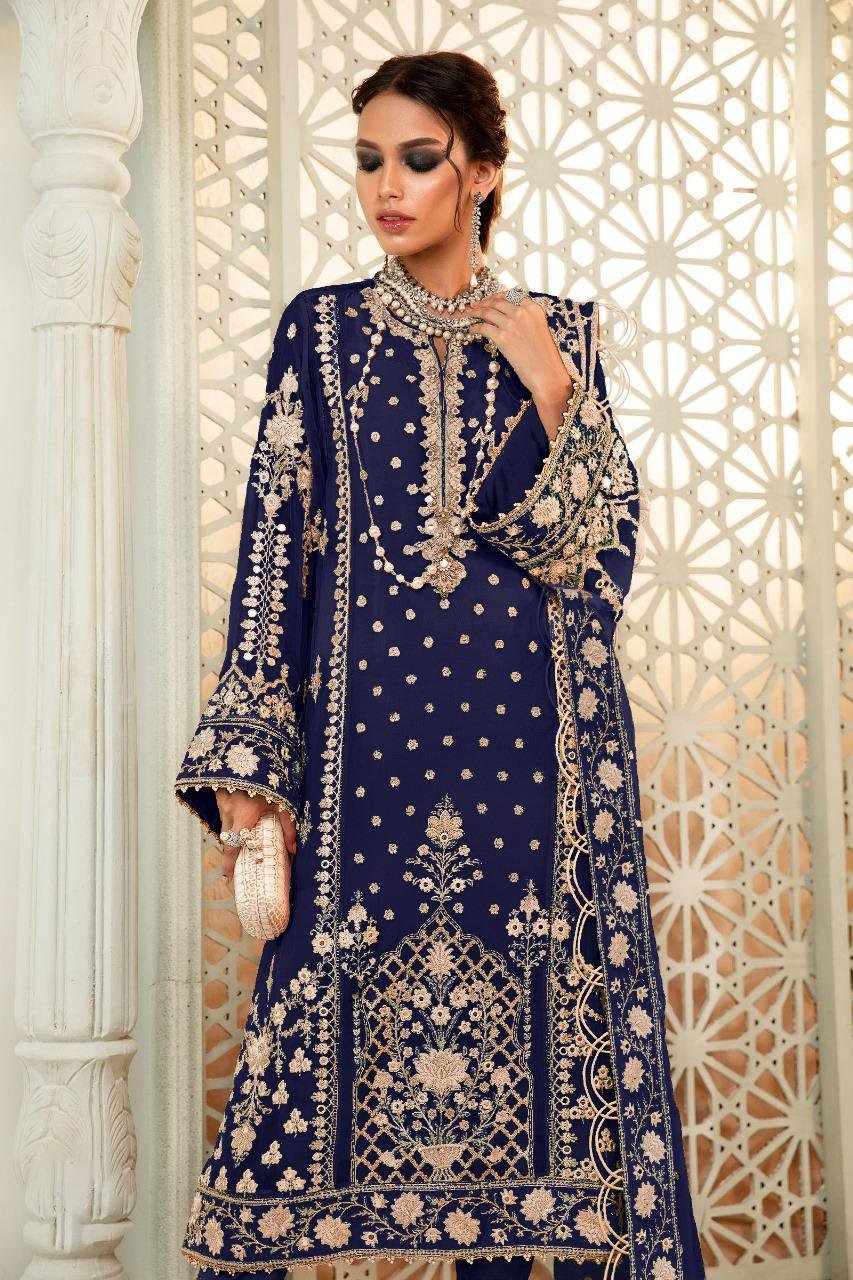 3 Pcs Women's Unstitched