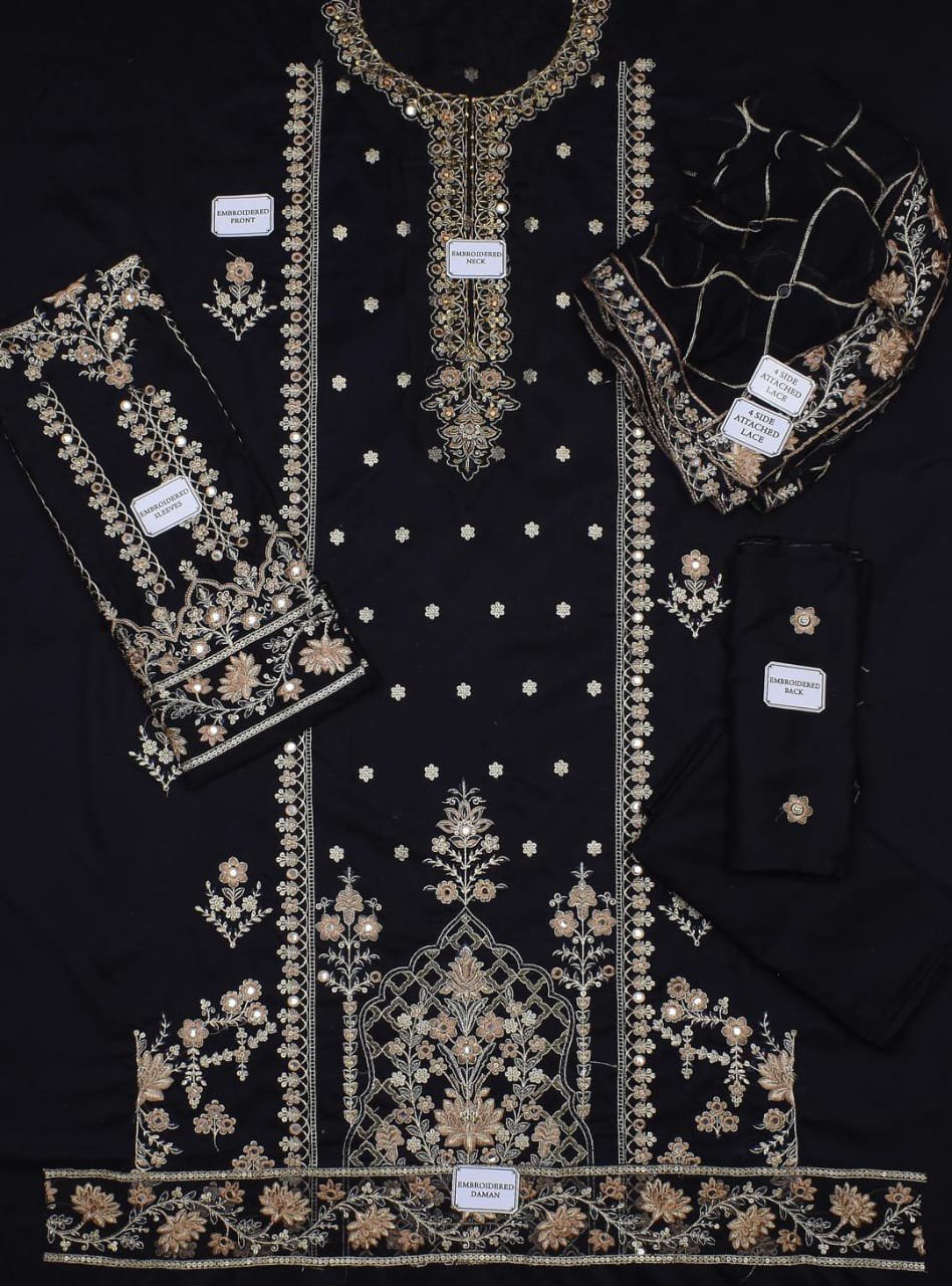 3 Pcs Women's Unstitched