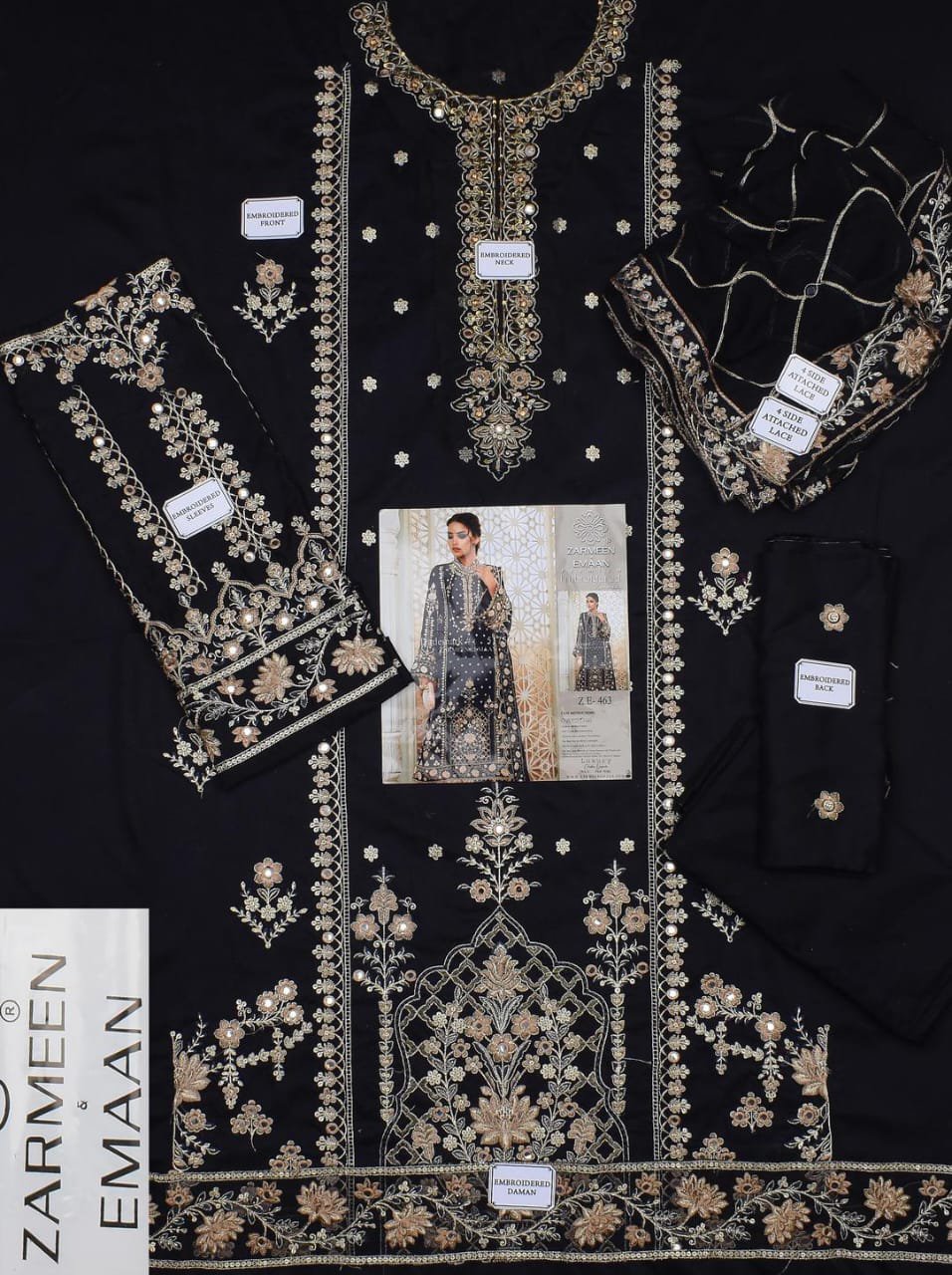 3 Pcs Women's Unstitched