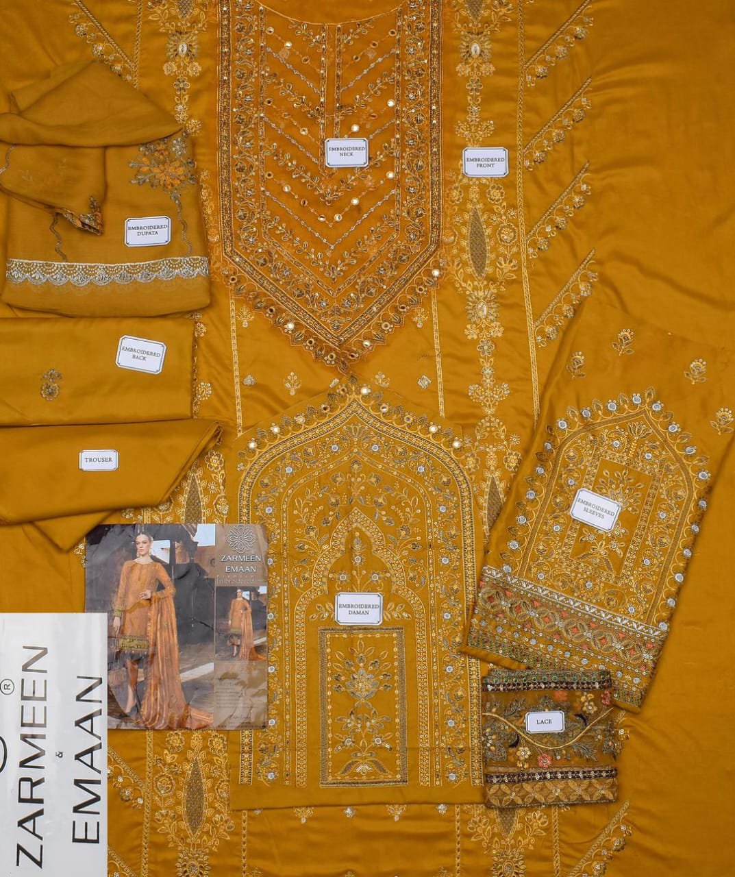 3 Pcs Women's Unstitched