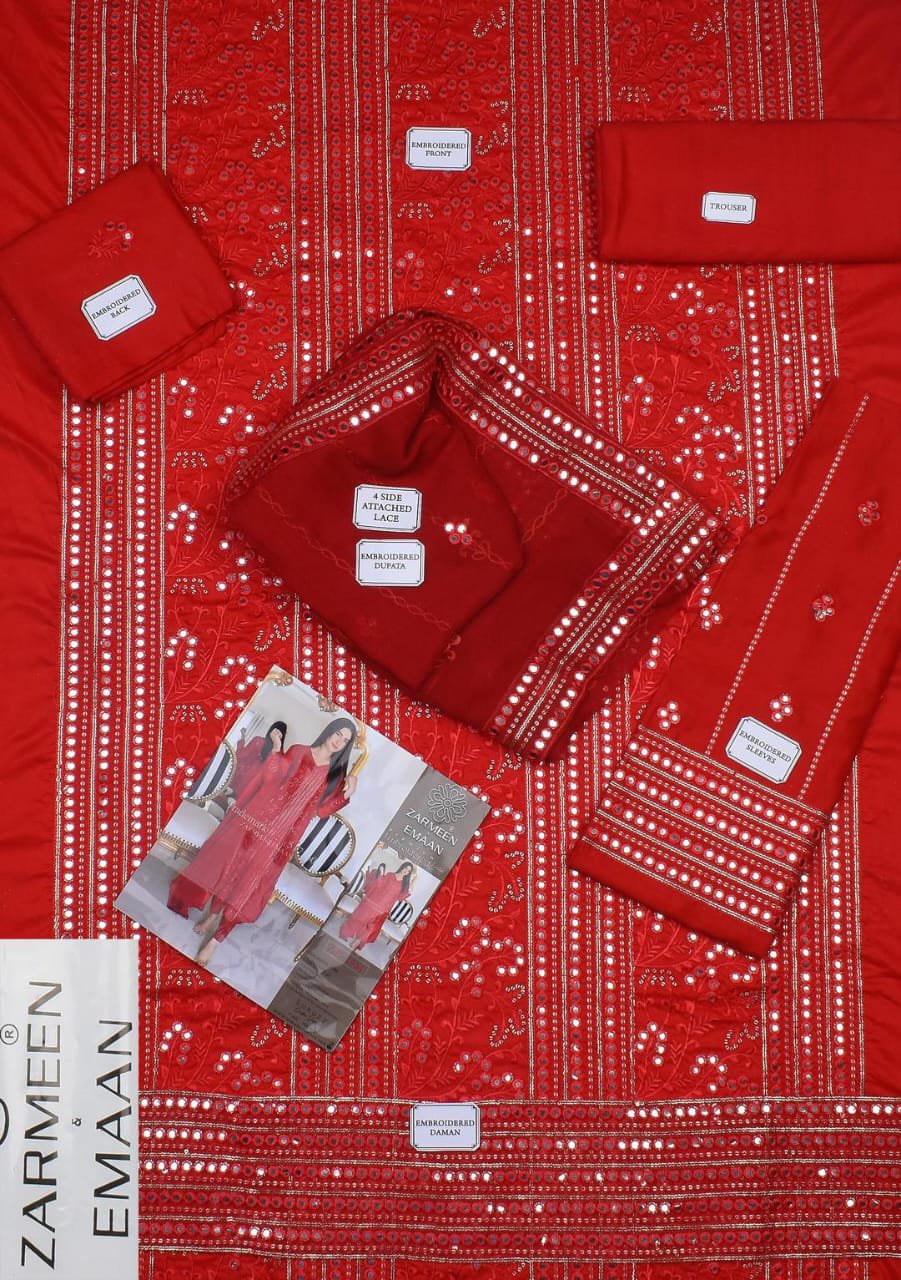 3 Pcs Women's Unstitched