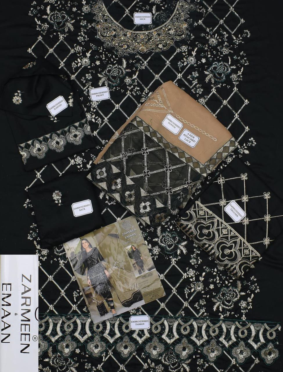 3 Pcs Women's Unstitched