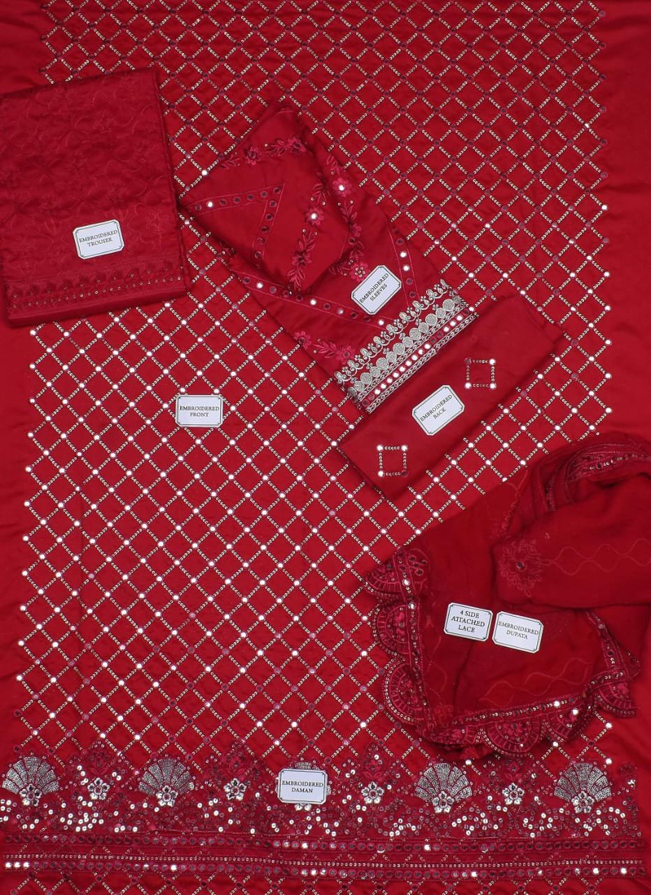 3 Pcs Women's Unstitched