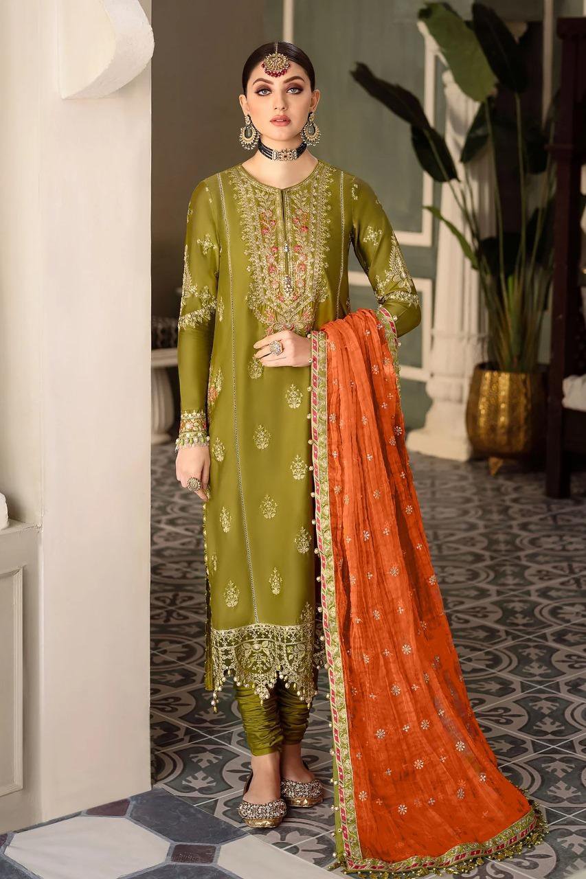 3 Pcs Women's Unstitched