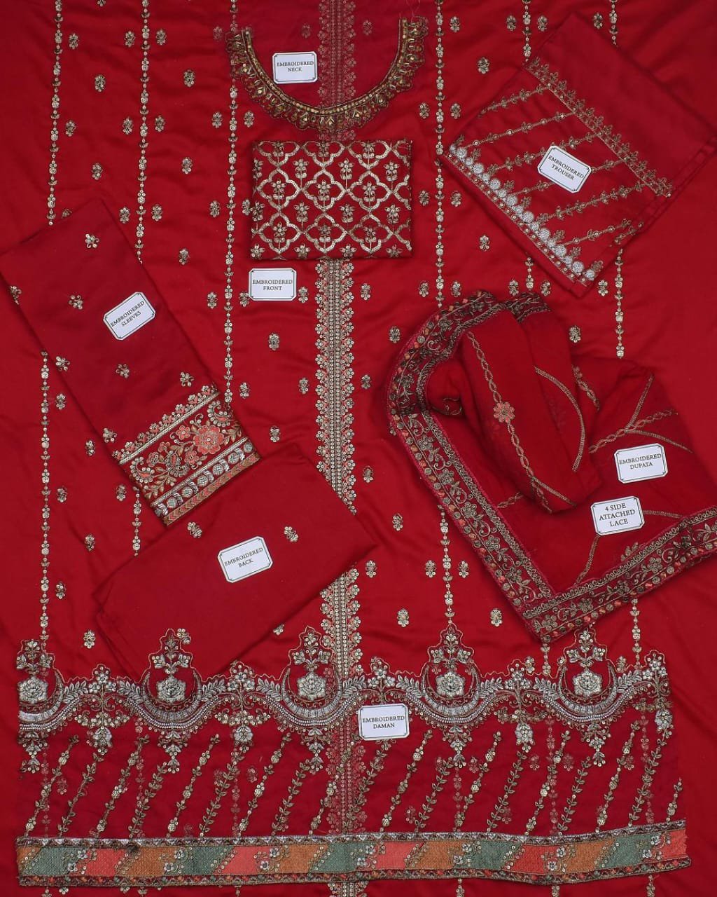 3 Pcs Women's Unstitched