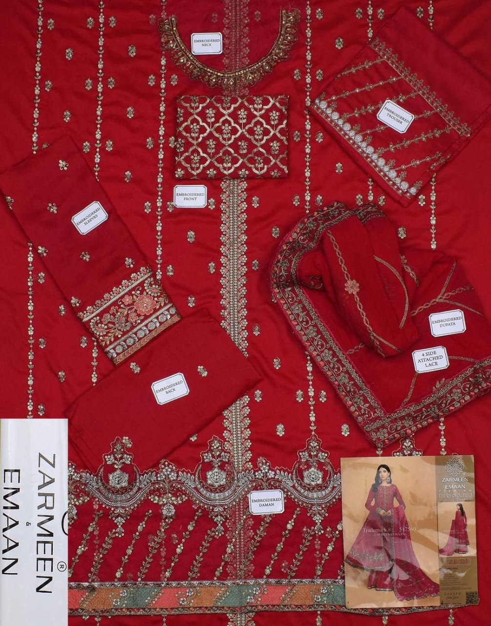 3 Pcs Women's Unstitched