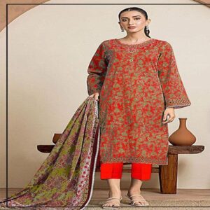 3 Pcs Women's Unstitched