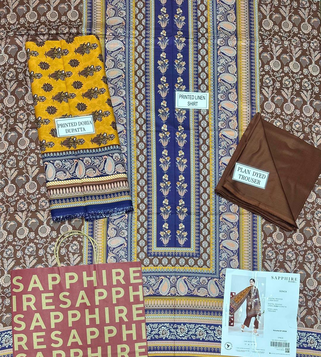 3 Pcs Women's Unstitched