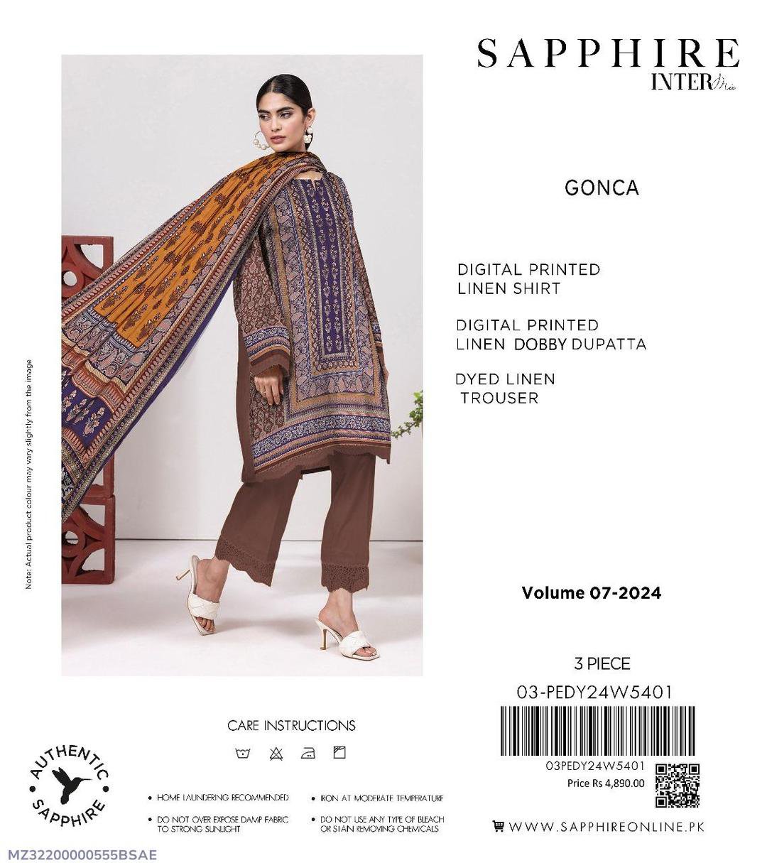 3 Pcs Women's Unstitched