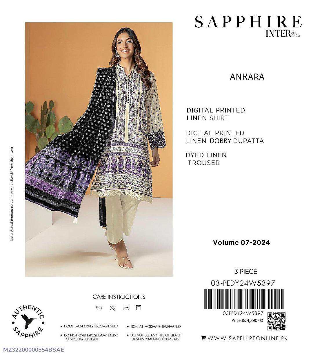 3 Pcs Women's Unstitched