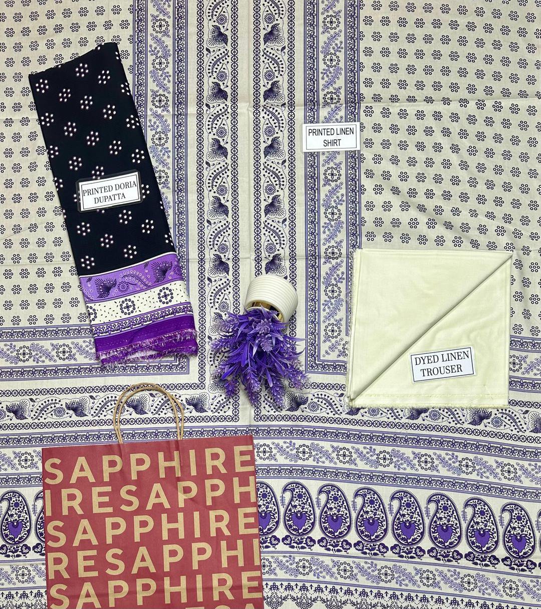 3 Pcs Women's Unstitched