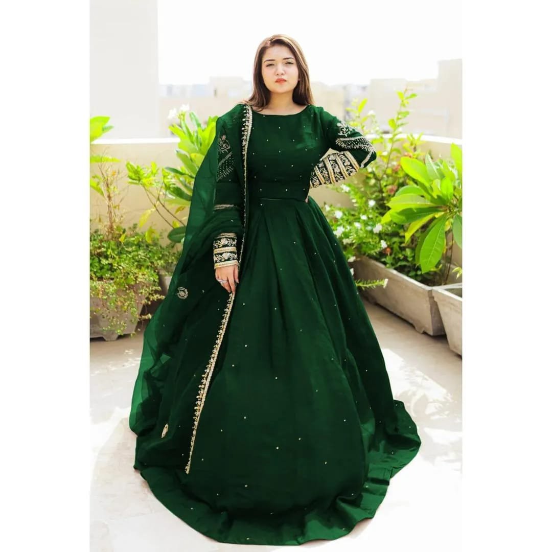 Silk Embroidered Lehenga