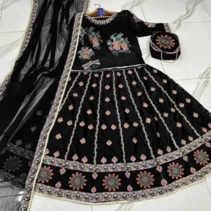 Silk Embroidered Lehenga