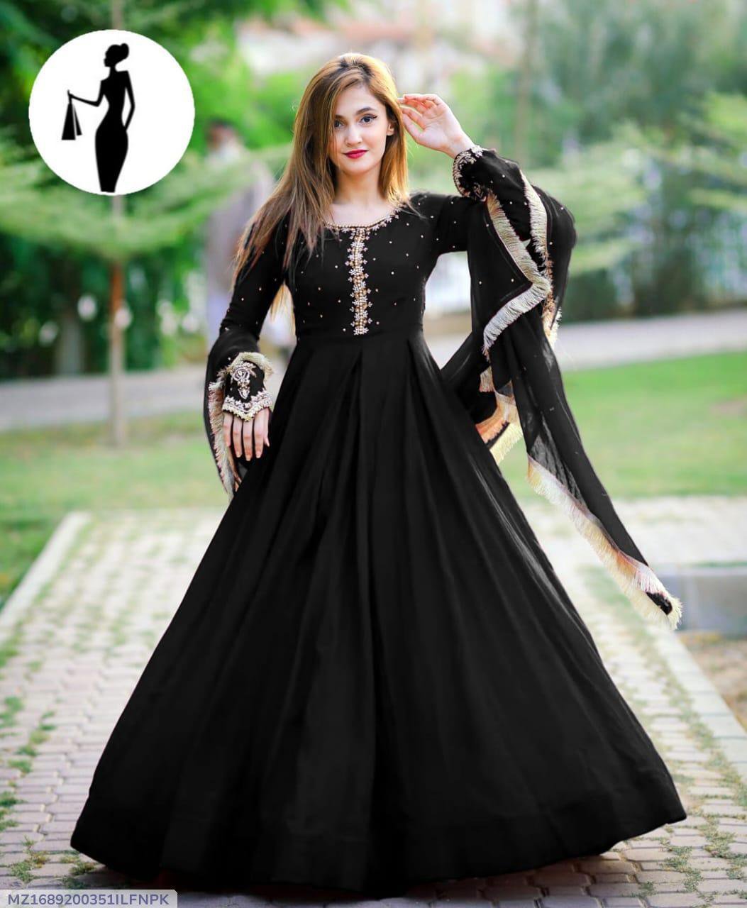 Stitched Embroidered Maxi