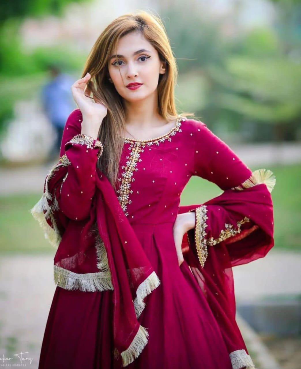 Stitched Embroidered Maxi