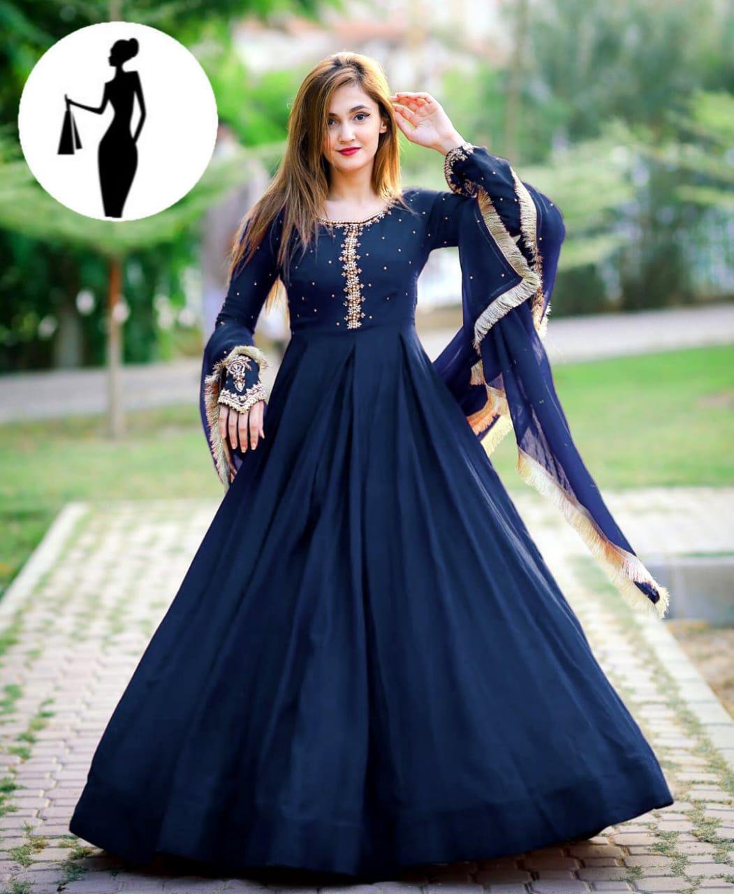 Stitched Embroidered Maxi