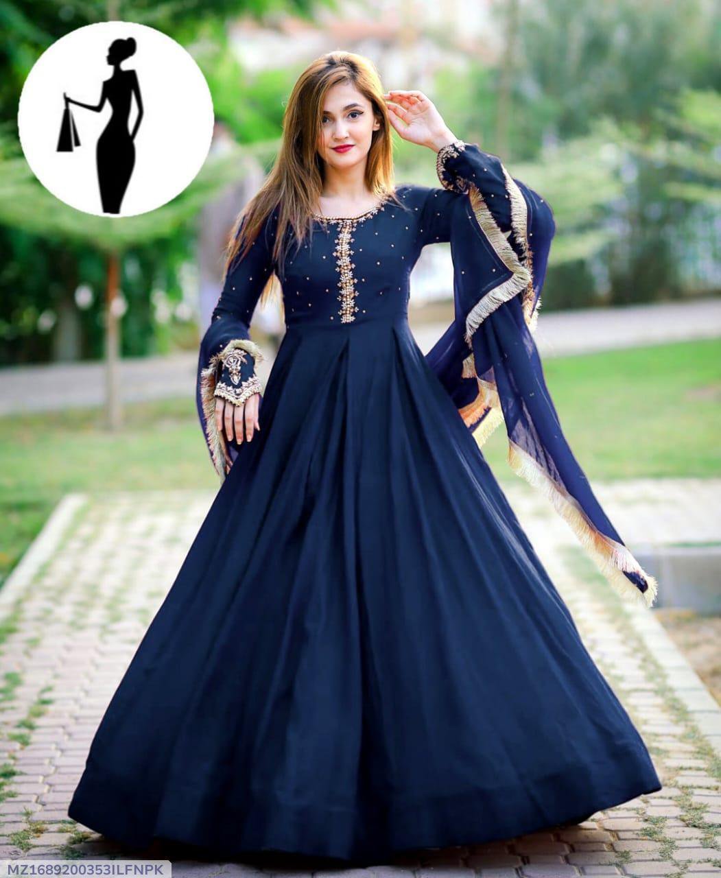 Stitched Embroidered Maxi