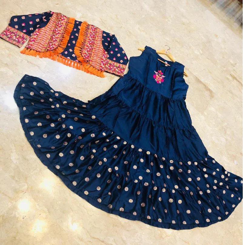 Embroidered Maxi and Jacket