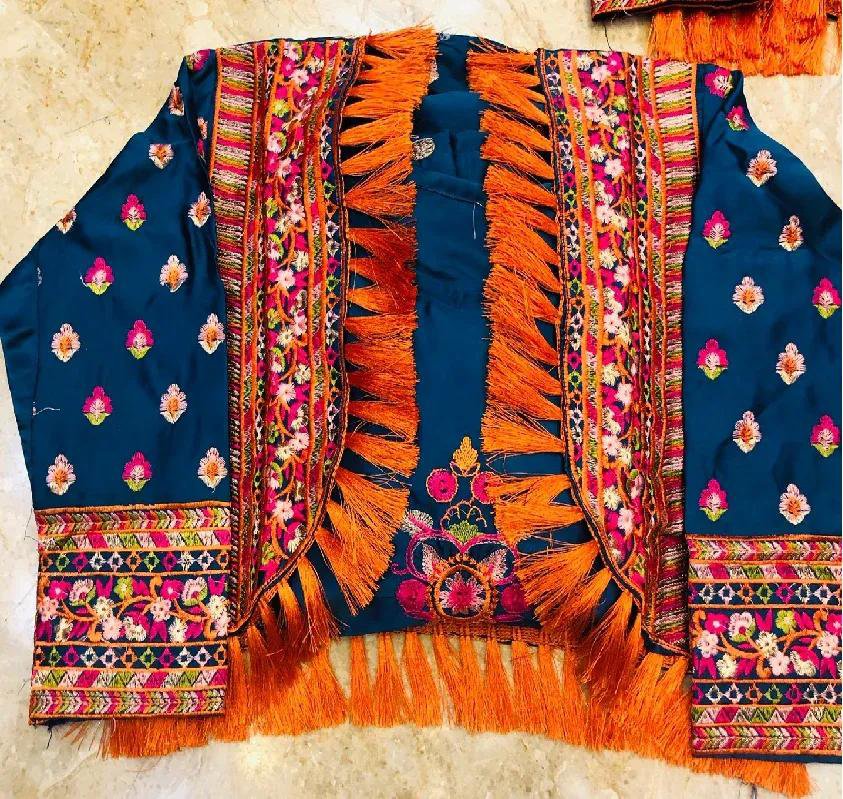 Embroidered Maxi and Jacket