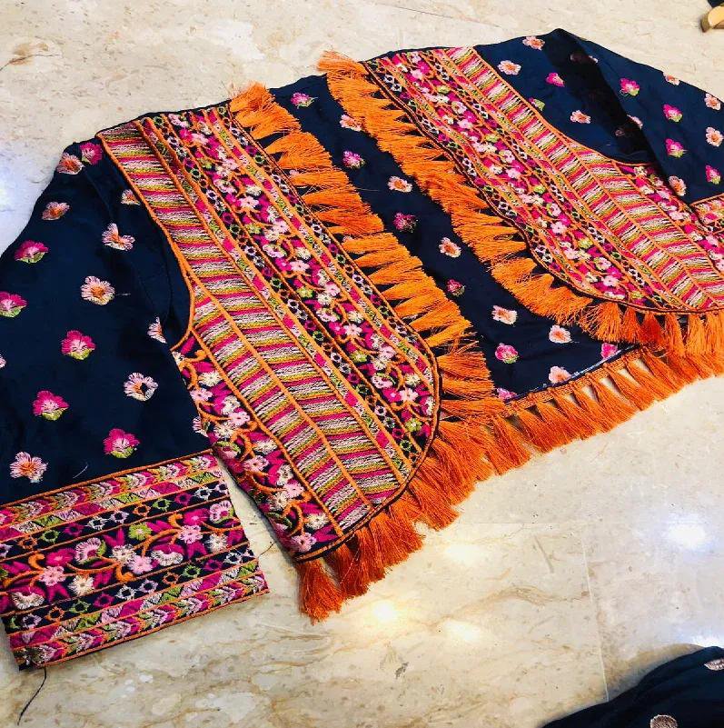 Embroidered Maxi and Jacket