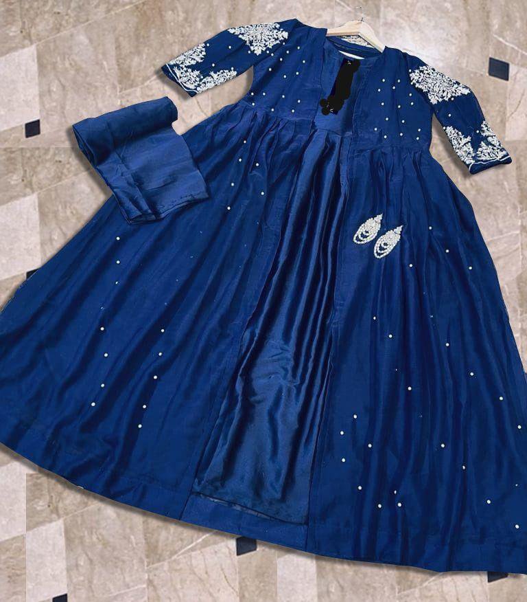 Embroidered Maxi Set with Trouser