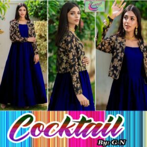 Embroidered Shamoz Silk Maxi