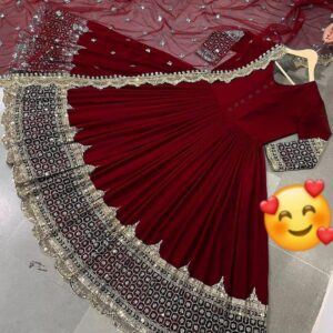 Chiffon Embroidered Maxi