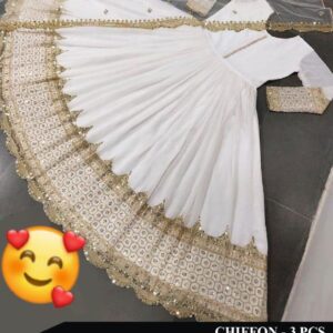 Chiffon Embroidered Maxi